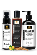 Rosemary Hair Growth Trio: Hair Growth Mist 100ml, Shampoo 100ml and Rosemary & Methi Hair Growth Oil 200ml | Enhanced with Redensyl & Capilia Longa