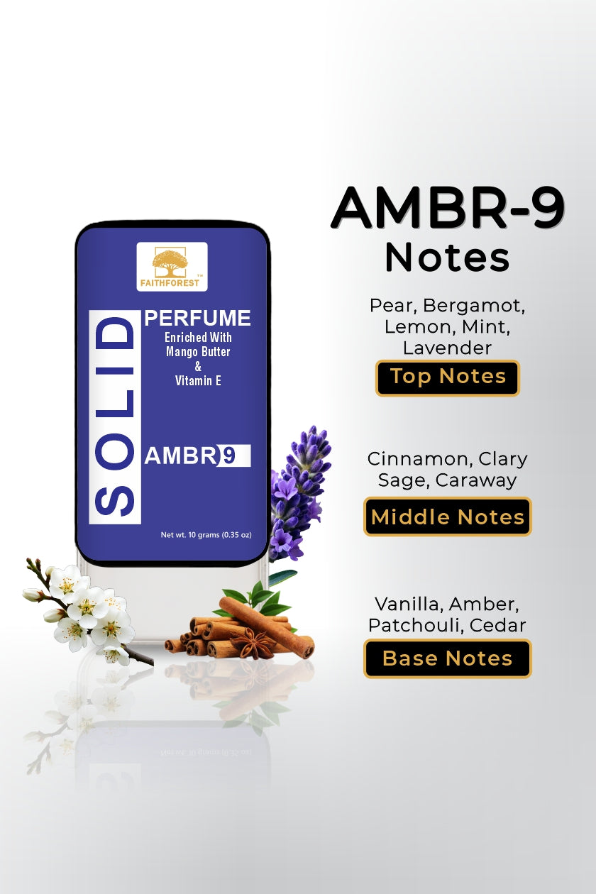 FaithForest solid perfume slider for long lasting fragrance