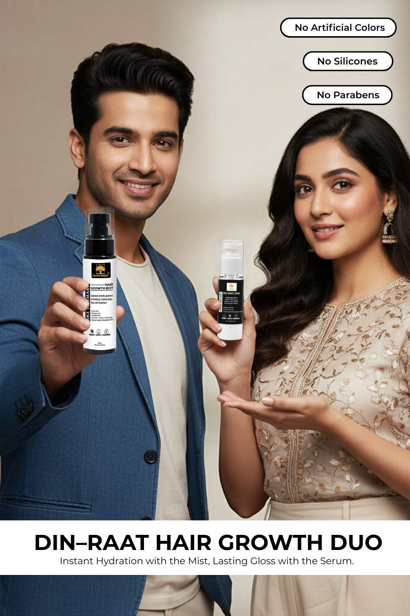 Intense Hair Fall Reduction Combo: Rice Rosemary Hair Growth Mist (100ml) &  Capilia Rosemary Hair Growth Serum (30ml) with Redensyl & Capilia Longa