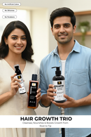 Rosemary Hair Growth Trio: Hair Growth Mist 100ml, Shampoo 100ml and Rosemary & Methi Hair Growth Oil 200ml | Enhanced with Redensyl & Capilia Longa