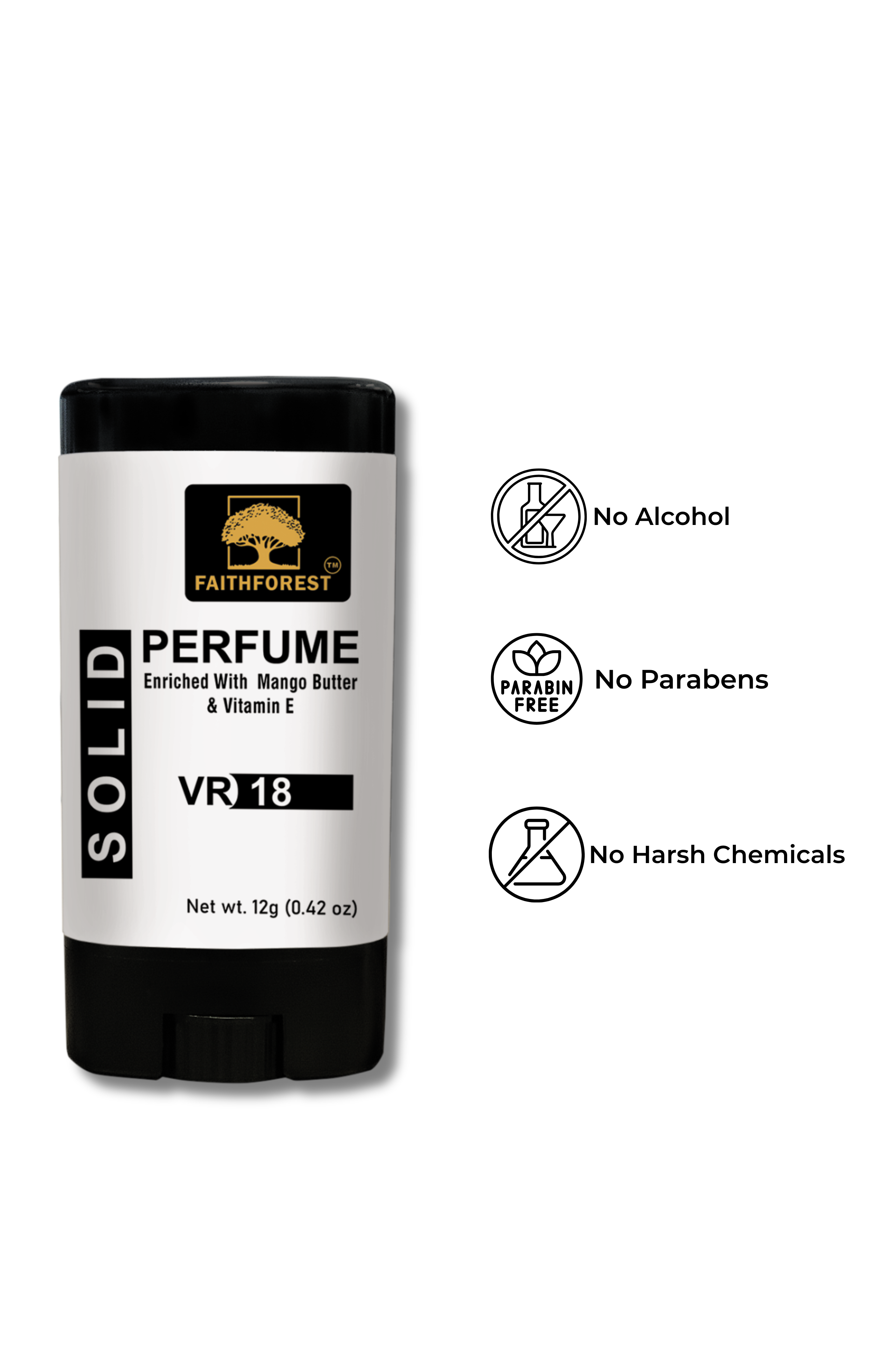 FaithForest solid perfume stick for long lasting fragrance