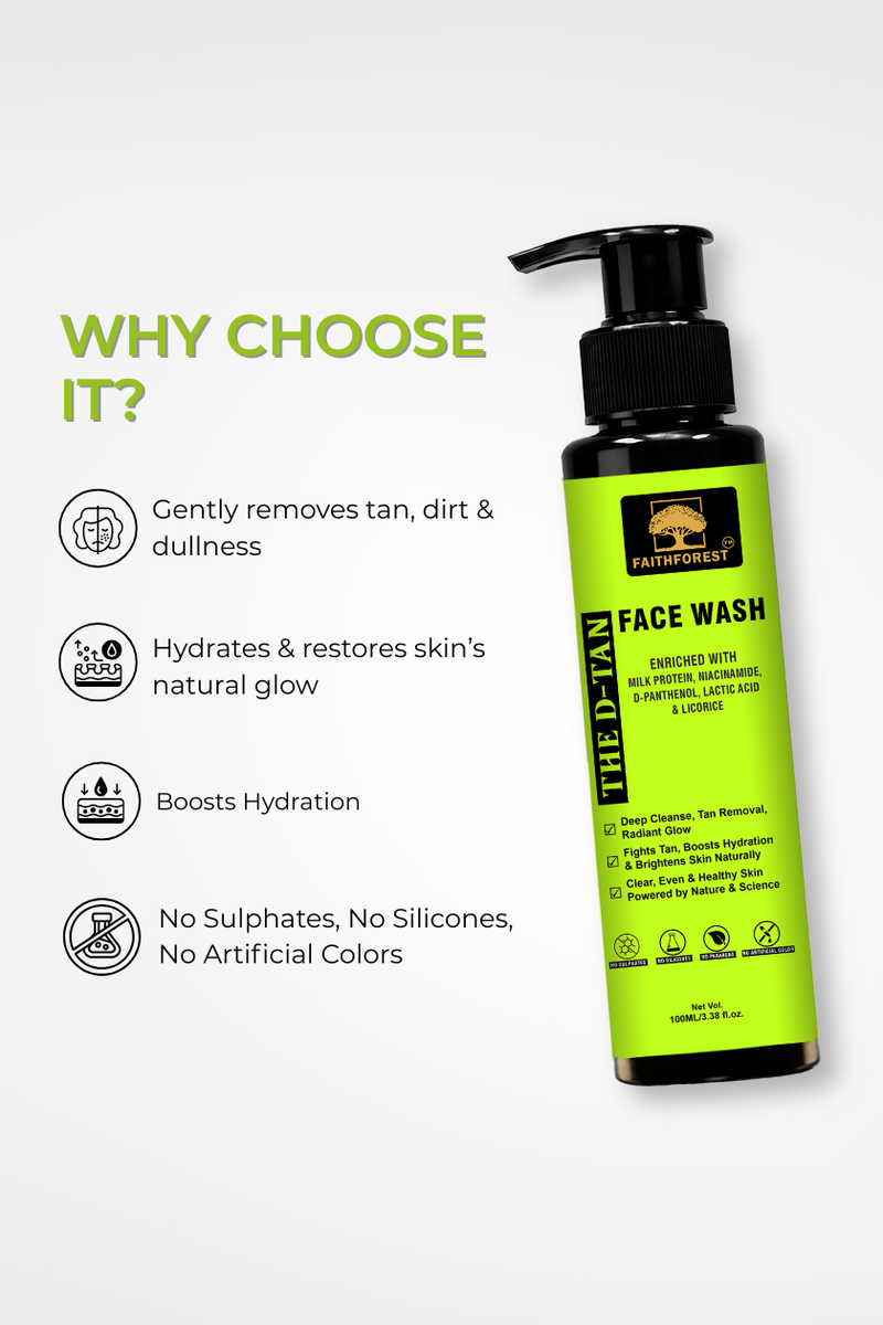 The D-Tan Face Wash - 100 ML