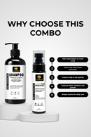 Rice Rosemary Hair Revival Combo (Shampoo 250ml + Hair Growth Mist 100ml) - Redensyl & Capilia Longa Formula for Fuller and Healthier Hair