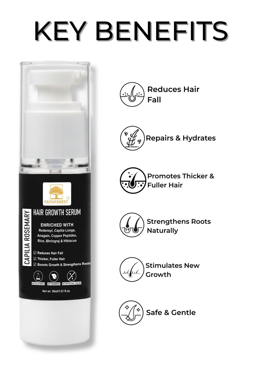 FaithForest Hair Growth Serum benefits