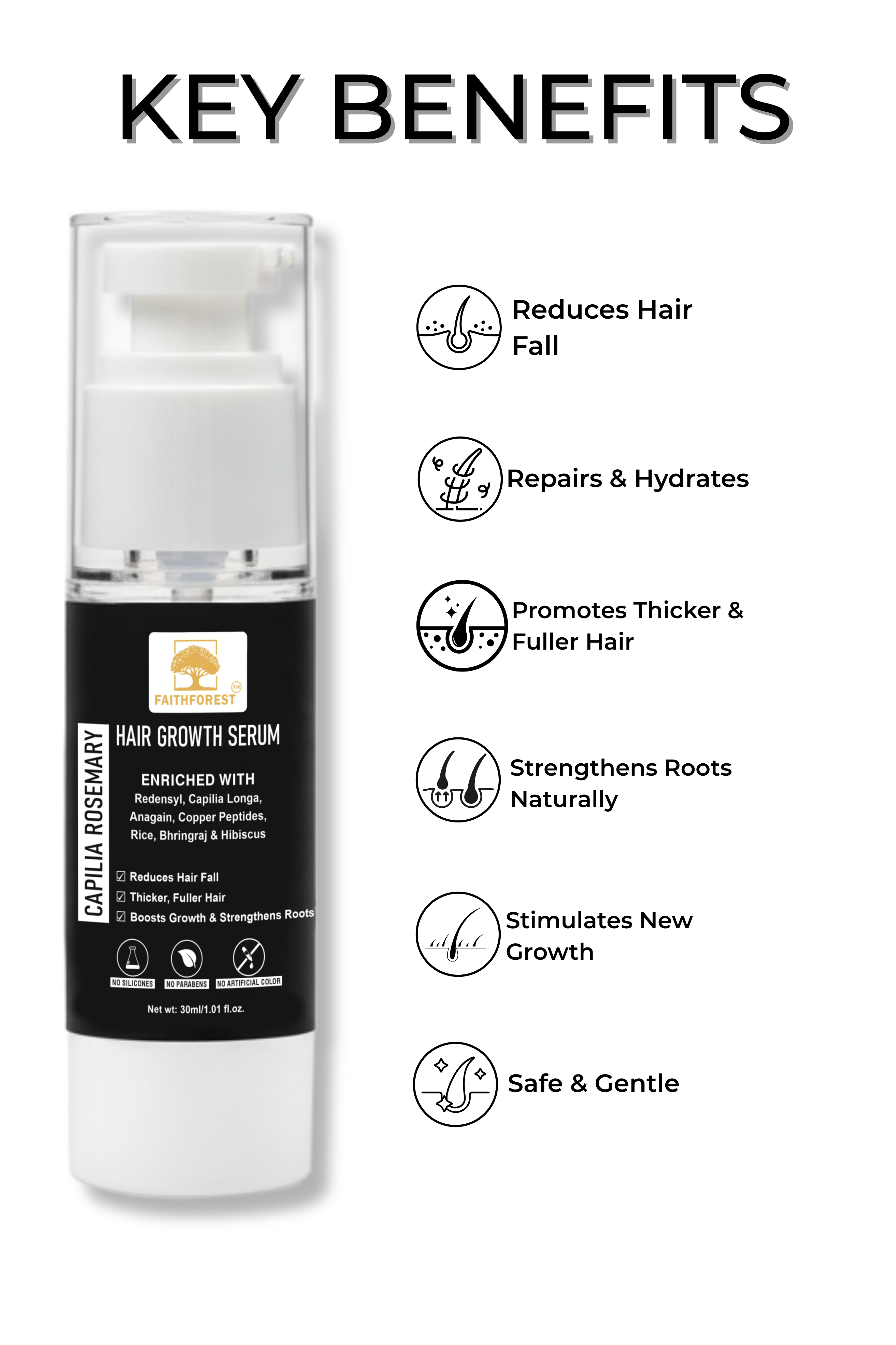 FaithForest Hair Growth Serum benefits
