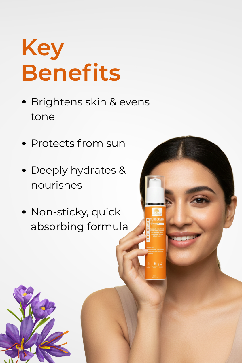 The Kesar Sunscreen SPF 50 PA++++ 50 G