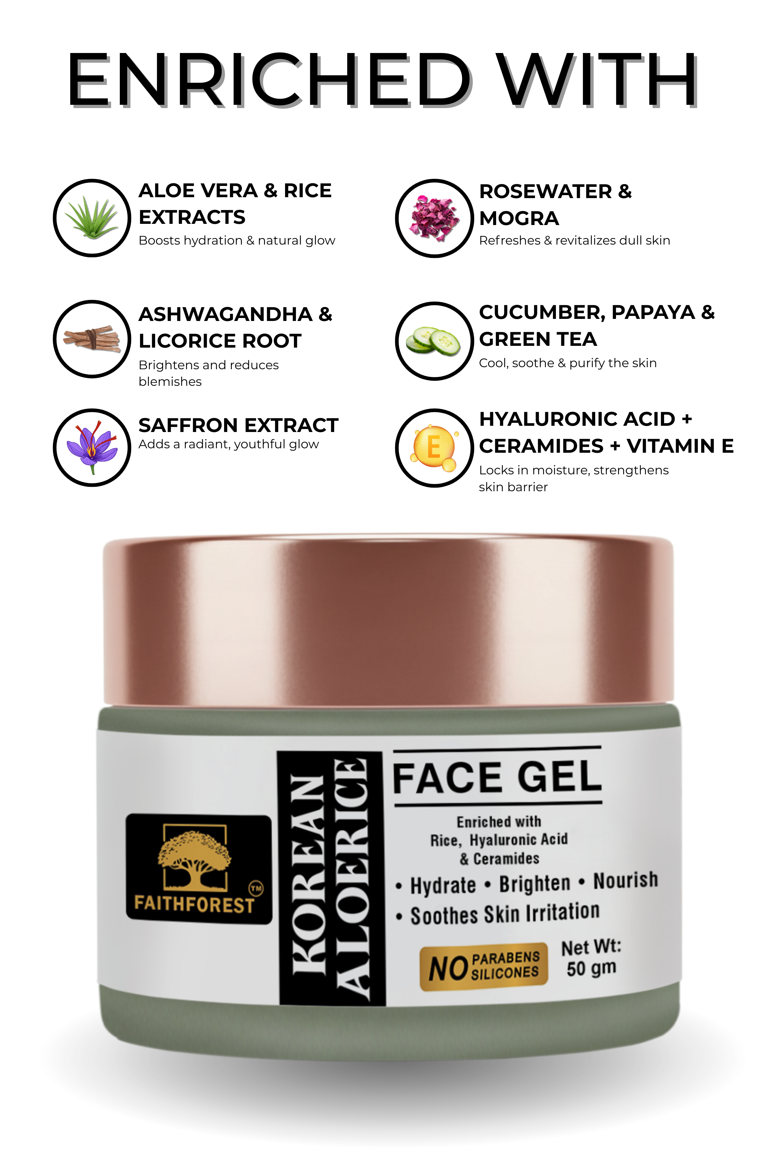 FaithForest Korean Aloerice Face Gel Benefits