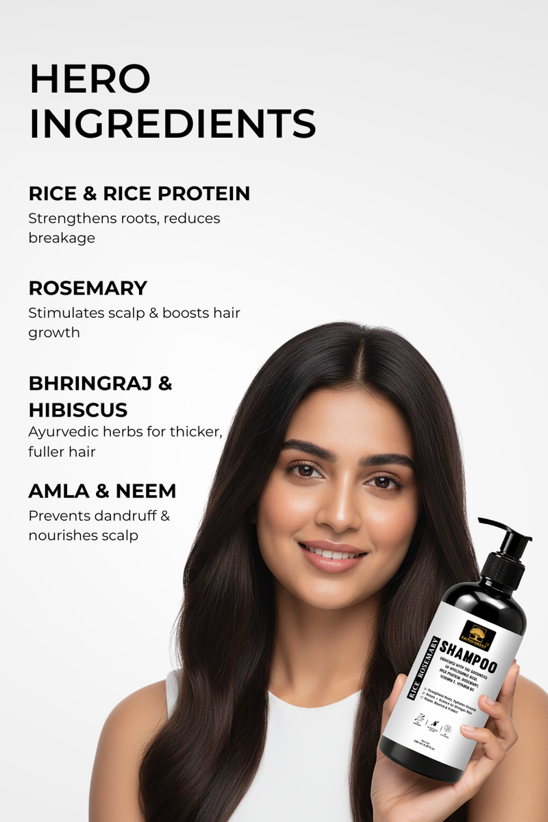 Rice Rosemary Hair Shampoo - 250 ML