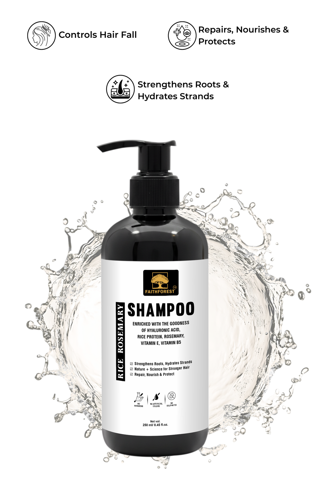 FaithForest Rice Rosemary Shampoo benefits