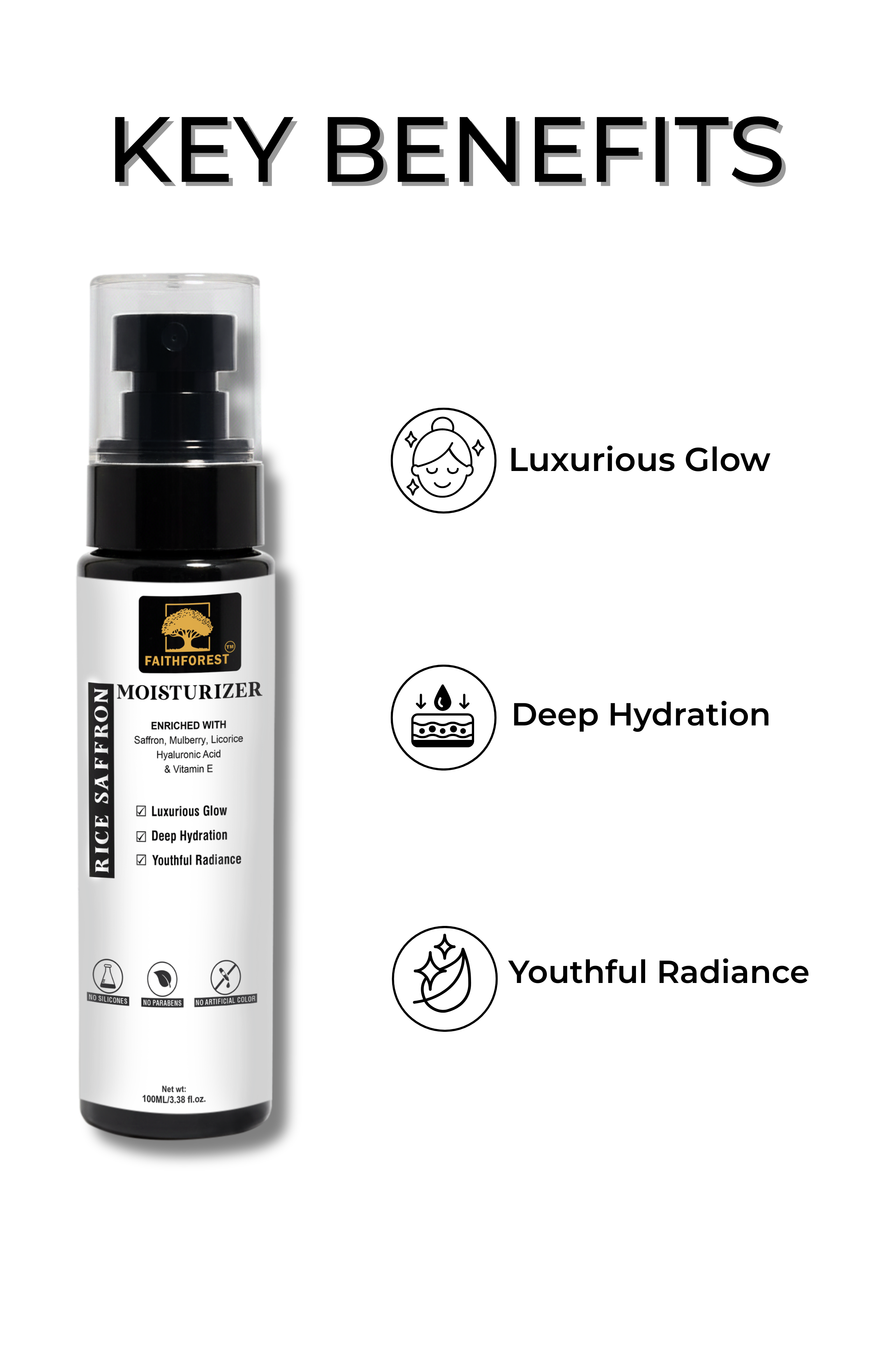 FaithForest Rice Saffron Moisturizer benefits