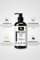 Bloom & Shine Combo: Rosemary & Rice Shampoo 250ml + Bubble Bloom Body Wash 250ml - Phytosqualane & Vitamin E Formula