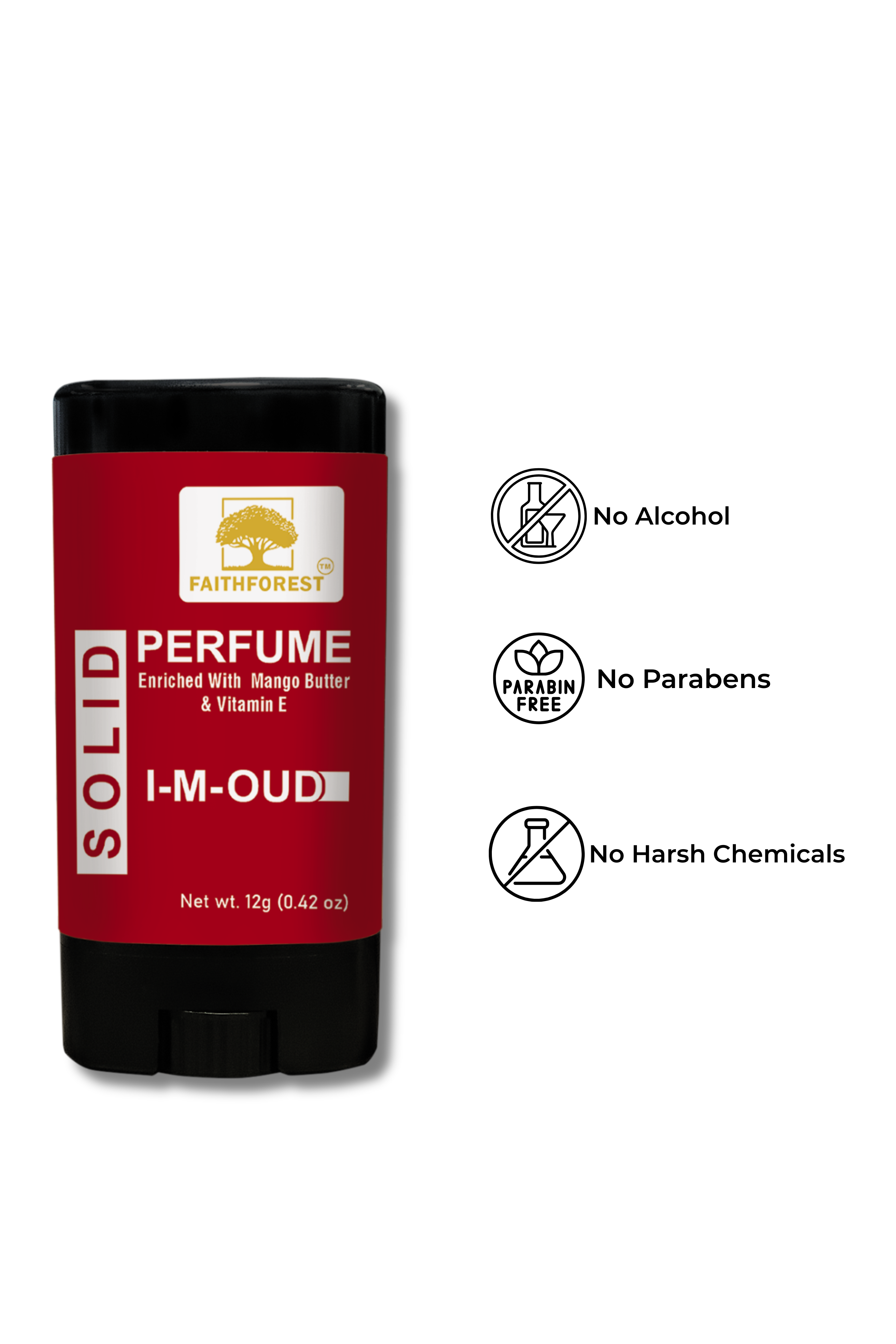 FaithForest solid perfume stick for long lasting fragrance