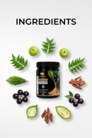 FaithForest Diabi-Tackle Neem Karela Jamun Powder 200g | Ayurvedic Herbal Blend for Blood Sugar Support | Natural Detox & Metabolism Support