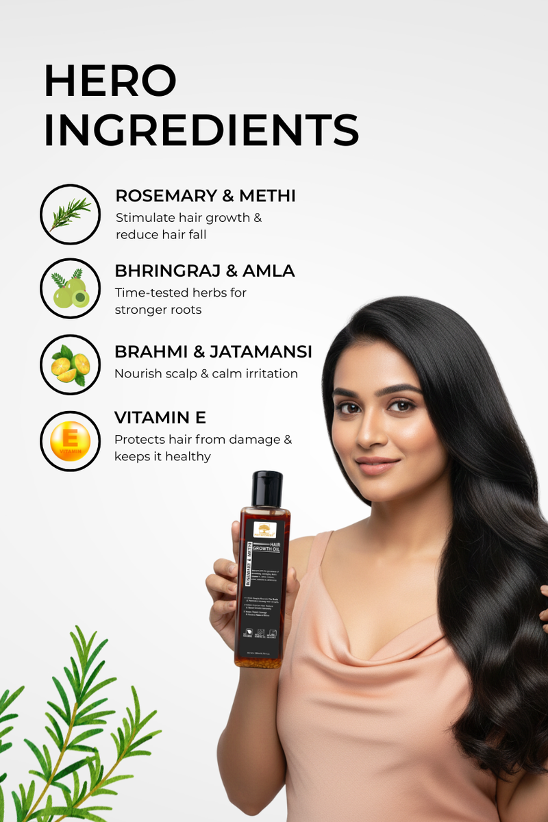 Rosemary & Methi Hair Growth Oil - 200 ML